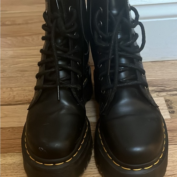 Dr Marten Jason Boot Smooth Leather Platforms Size 37 - Picture 2 of 5